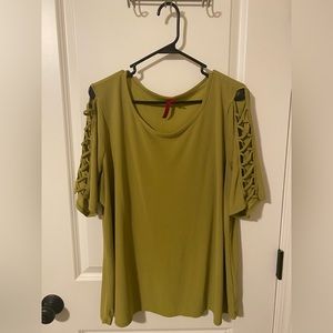 Lime Green Blouse size 1x